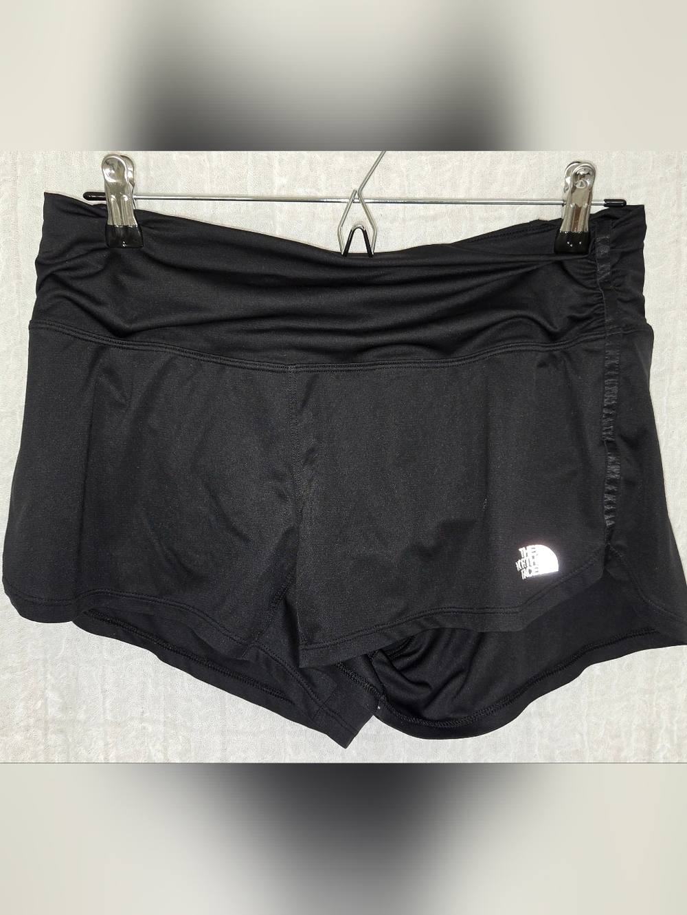The North Face Women's Black Athletic Running Shorts with Logo